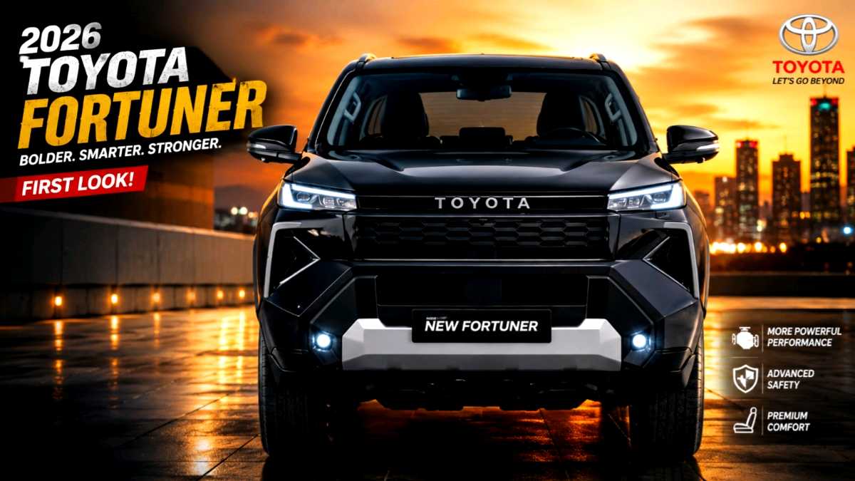 New Toyota Fortuner Facelift Spotted