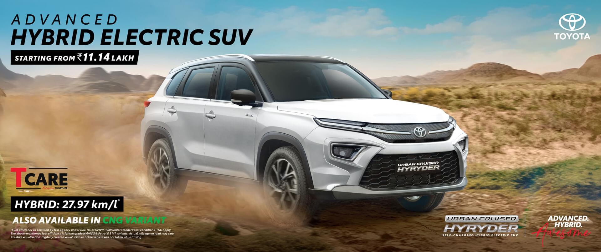 Toyota Urban cruiser Hyryder 2025